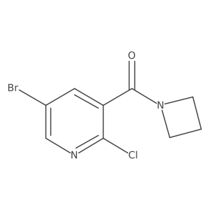 1-Azetidinyl(5-bromo-2-chloro-3-pyridinyl)methanone Structure