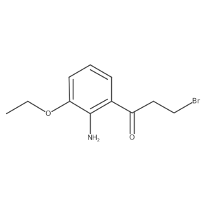 1-(2-Amino-3-ethoxyphenyl)-3-bromopropan-1-one结构式