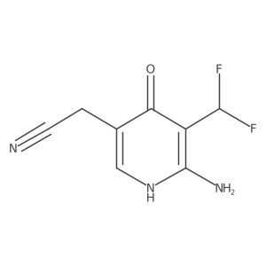 2-[6-amino-5-(difluoromethyl)-4-oxo-1H-pyridin-3-yl]acetonitrile Structure