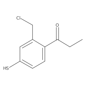 1-(2-(Chloromethyl)-4-mercaptophenyl)propan-1-one Structure