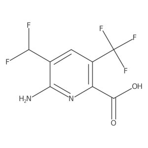 6-Amino-5-(difluoromethyl)-3-(trifluoromethyl)picolinic acid Structure