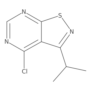 4-Chloro-3-isopropylisothiazolo[5,4-D]pyrimidine Structure