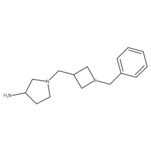 1-((1-Benzylazetidin-3-yl)methyl)pyrrolidin-3-amine结构式