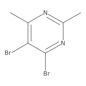 4,5-Dibromo-2,6-dimethylpyrimidine结构式