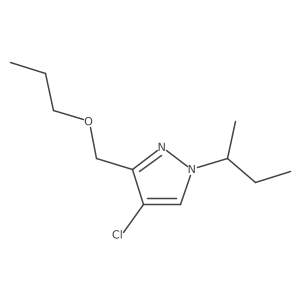 1-sec-butyl-4-chloro-3-(propoxymethyl)-1H-pyrazole结构式