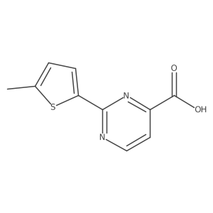 2-(5-Methylthiophen-2-yl)pyrimidine-4-carboxylic acid Structure