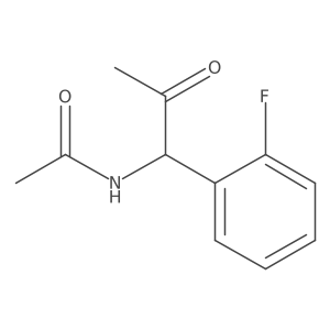 N-[1-(2-Fluorophenyl)-2-oxopropyl]acetamide Structure