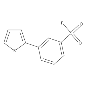 3-Thiophen-2-ylbenzenesulfonyl fluoride结构式