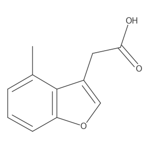 2-(4-Methyl-1-benzofuran-3-yl)acetic acid Structure