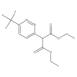 Diethyl 2-[6-(Trifluoromethyl)-3-pyridazinyl]malonate Structure