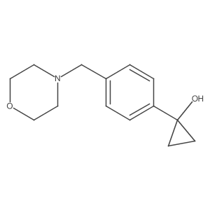 1-{4-[(Morpholin-4-yl)methyl]phenyl}cyclopropan-1-ol Structure