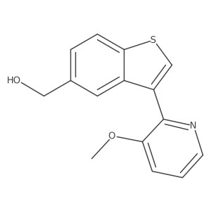 3-(3-Methoxy-2-pyridinyl)benzo[b]thiophene-5-methanol结构式