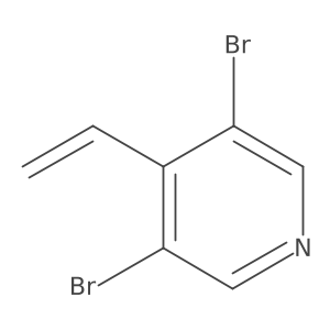3,5-Dibromo-4-ethenylpyridine Structure