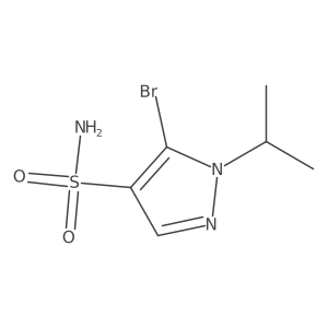 5-Bromo-1-isopropyl-1H-pyrazole-4-sulfonamide Structure