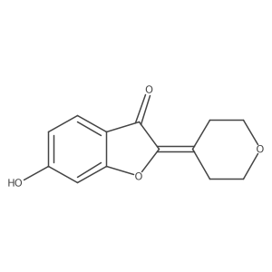 6-hydroxy-2-(tetrahydro-4H-pyran-4-ylidene)-1-benzofuran-3(2H)-one Structure