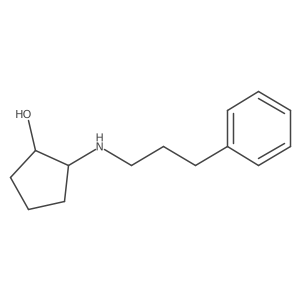 (1R,2R)-2-[(3-phenylpropyl)amino]cyclopentan-1-ol结构式