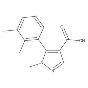 5-(2,3-dimethylphenyl)-1-methyl-1H-pyrazole-4-carboxylic acid结构式