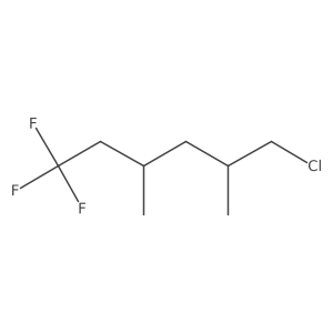6-Chloro-1,1,1-trifluoro-3,5-dimethylhexane结构式