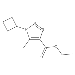 ethyl 1-cyclobutyl-5-methyl-1H-1,2,3-triazole-4-carboxylate结构式