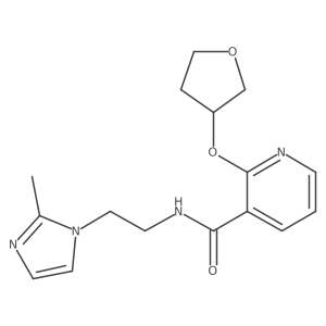 N-(2-(2-methyl-1H-imidazol-1-yl)ethyl)-2-((tetrahydrofuran-3-yl)oxy)nicotinamide Structure