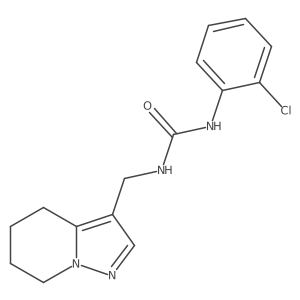1-(2-Chlorophenyl)-3-((4,5,6,7-tetrahydropyrazolo[1,5-a]pyridin-3-yl)methyl)urea结构式