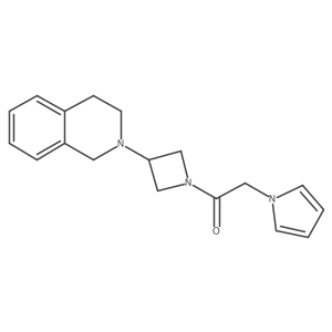 1-(3-(3,4-dihydroisoquinolin-2(1H)-yl)azetidin-1-yl)-2-(1H-pyrrol-1-yl)ethanone结构式