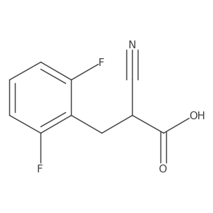 2-Cyano-3-(2,6-difluorophenyl)propionic Acid Structure