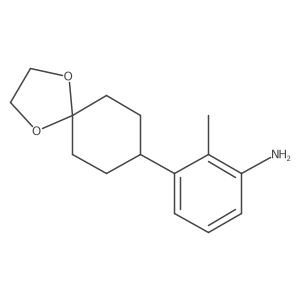 3-{1,4-Dioxaspiro[4.5]decan-8-yl}-2-methylaniline Structure