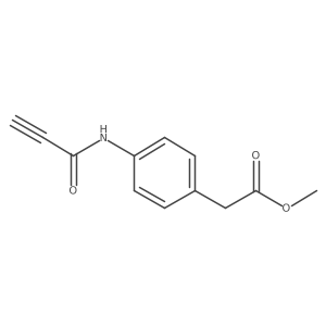 Methyl 2-[4-(prop-2-ynamido)phenyl]acetate Structure