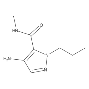 4-Amino-N-methyl-1-propyl-1H-pyrazole-5-carboxamide Structure