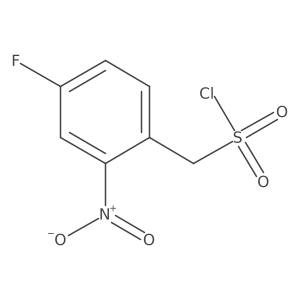 (4-Fluoro-2-nitrophenyl)methanesulfonyl chloride Structure