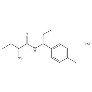 2-Amino-N-[1-(4-methylphenyl)propyl]butanamide;hydrochloride Structure