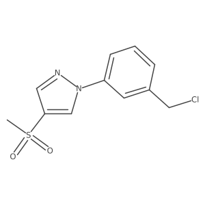 1-[3-(chloromethyl)phenyl]-4-methanesulfonyl-1H-pyrazole Structure