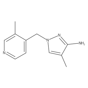 4-methyl-1-[(3-methylpyridin-4-yl)methyl]-1H-pyrazol-3-amine Structure