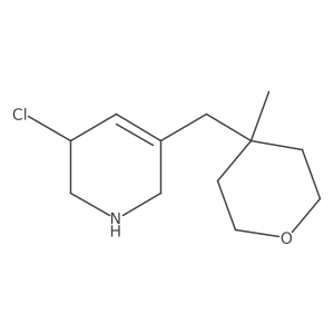 3-Chloro-5-[(4-methyloxan-4-yl)methyl]-1,2,3,6-tetrahydropyridine Structure
