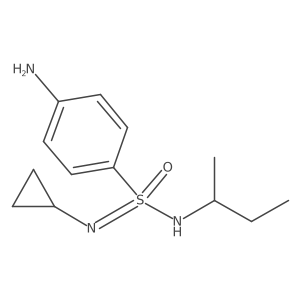 4-amino-N-(butan-2-yl)-N-cyclopropylbenzene-1-sulfonoimidamide结构式