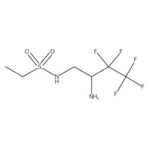 N-(2-amino-3,3,4,4,4-pentafluorobutyl)ethane-1-sulfonamide Structure