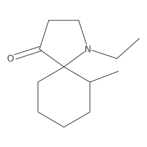 1-Ethyl-6-methyl-1-azaspiro[4.5]decan-4-one Structure