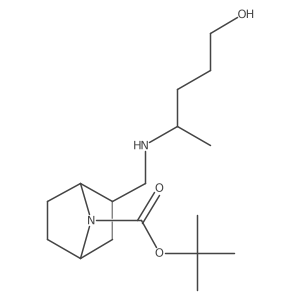 Tert-butyl 2-{[(5-hydroxypentan-2-yl)amino]methyl}-7-azabicyclo[2.2.1]heptane-7-carboxylate Structure