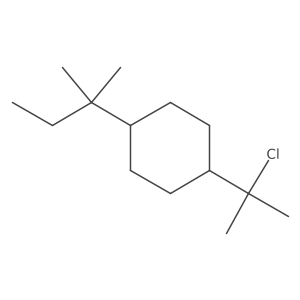 1-(2-Chloropropan-2-yl)-4-(2-methylbutan-2-yl)cyclohexane结构式