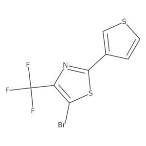5-Bromo-2-(thiophen-3-yl)-4-(trifluoromethyl)-1,3-thiazole Structure