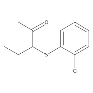 3-[(2-Chlorophenyl)sulfanyl]pentan-2-one结构式