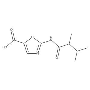 2-(2,3-Dimethylbutanamido)-1,3-oxazole-5-carboxylic acid结构式