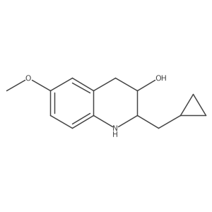 2-(Cyclopropylmethyl)-6-methoxy-1,2,3,4-tetrahydroquinolin-3-ol结构式
