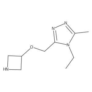 3-[(azetidin-3-yloxy)methyl]-4-ethyl-5-methyl-4H-1,2,4-triazole Structure