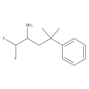 1,1-Difluoro-4-methyl-4-phenylpentan-2-amine结构式