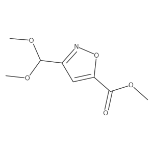 Methyl 3-(dimethoxymethyl)isoxazole-5-carboxylate结构式