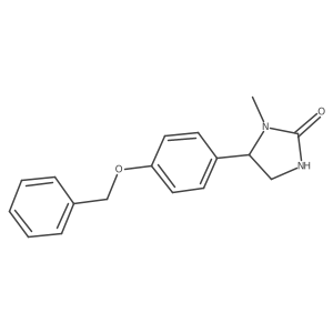 5-(4-(Benzyloxy)phenyl)-1-methylimidazolidin-2-one Structure