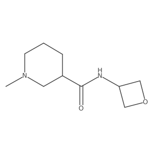 1-methyl-N-(oxetan-3-yl)piperidine-3-carboxamide结构式
