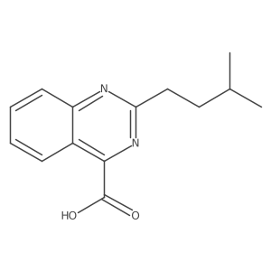 2-(3-Methylbutyl)quinazoline-4-carboxylic acid结构式